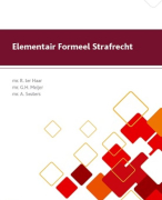 Elementair formeel strafrecht samenvatting