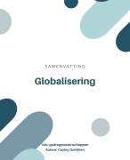 Samenvatting Globalisering Gedragswetenschappen