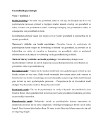 Samenvatting Gezondheidspsychologie
