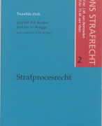 Samenvatting Strafprocesrecht 2 ons strafrecht