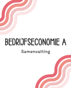 Bedrijfseconomie A samenvatting  parate kennis