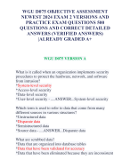 WGU D075 OBJECTIVE ASSESSMENT  NEWEST 2024 EXAM 2 VERSIONS AND  PRACTICE EXAM QUESTIONS 500 QUESTIONS AND CORRECT DETAILED  ANSWERS (VERIFIED ANSWERS)  |ALREADY GRADED A+