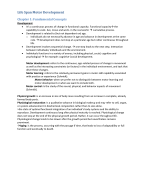Life Span Motor Development chapter 1 t/m 3 en 6 t/m 9