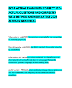 BCBA ACTUAL EXAM WITH CORRECT 120+ ACTUAL QUESTIONS AND CORRECTLY  WELL DEFINED ANSWERS LATEST 2024 ALREADY GRADED A+   