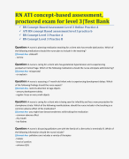 RN ATI concept-based assessment,  proctored exam for level 3|Test Bank 2024/2025