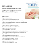 Test Bank for  Maternal-Newborn Nursing: The Critical  Components of Nursing Care, 3rd Edition,  Rob