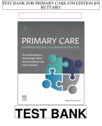 Test Bank for Buttaro Primary Care a Collaborative Practice 6th Edition 2024/2025