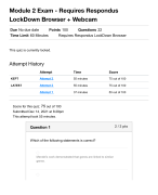 BIOD210 Module 2 Exam - Requires Respondus LockDown Browser + Webcam 2024/2025