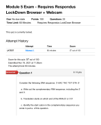 BIOD210 Module 5 Exam - Requires Respondus LockDown Browser + Webcam 2024/2025