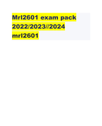 Mrl2601 exam pack 2022/2023//2024 mrl2601 