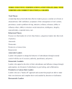 NURSE EXECUTIVE CERTIFICATION LATEST UPDATE (2024) WITH VERIFIED AND CORRECT SOLUTION| A+ GRADED