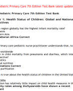Burns' Pediatric Primary Care 7th Edition Test Bank Questions & Answer