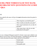 ATI MED SURG PROCTORED EXAM TEST BANK  LATEST 2023 BRAND NEW QUESTIONS INCLUDED 100%  VERIFIED Q&A