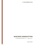 Samenvatting Ruimtemeetkunde - Delta Nova 5e/6e - 5ASO
