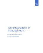 Vennootschappen en financieel recht - ManaMa Vennootschapsrecht KU LEUVEN Campus Brussel - DEEL I Nationaal gedeelte