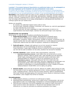 Leerdoelen Pedagogiek