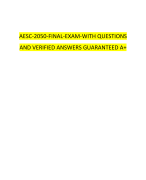 AESC-2050-FINAL-EXAM-WITH QUESTIONS AND VERIFIED ANSWERS GUARANTEED A+