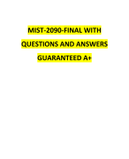 MIST-2090-FINAL WITH QUESTIONS AND ANSWERS GUARANTEED A+