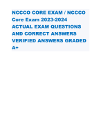 NCCCO CORE EXAM / NCCCO Core Exam 2023-2024 ACTUAL EXAM QUESTIONS AND CORRECT ANSWERS VERIFIED ANSWERS GRADED A+