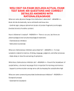 WGU D027 OA EXAM 2023-2024 ACTUAL EXAM TEST BANK 400 QUESTIONS AND CORRECT DETAILED ANSWERS WITH RATIONALES AGRADE