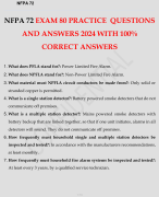 NFPA 99 EXAM PRACTICE TEST QUESTIONS AND ANSWERS 2024 WITH 100% CORRECT ANSWERS