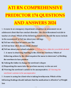 ATI RN COMPREHENSIVE PREDICTOR 174 QUESTIONS AND ANSWERS 2024 
