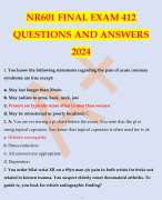 NR601 FINAL EXAM 412 QUESTIONS AND ANSWERS 2024 