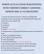 NUR676 ACTUAL EXAM  80 QUESTIONS WITH VERIFIED CORRECT ANSWERS NEWEST 2024. A+ GUARANTEED