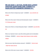 NR 224 QUIZ 3 ACTUAL EXAM 2024 LATEST UPDATED QUESTIONS AND CORRECTLY HIGHLIGHTED ANSWERS GRADED A+..