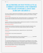 HEALTHSTREAM TEST WITH ACTUAL  CORRECT QUESTIONS AND VERIFIED  DETAILED ANSWERS LATEST 2024  ALREADY GRADED A+
