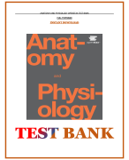 ANATOMY AND PHYSIOLOGY OPENSTAX TEST BANK FULL TESTBANK