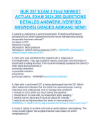 NUR 257 EXAM 2 Final NEWEST  ACTUAL EXAM 2024,200 QUESTIONS  DETAILED ANSWERS (VERIFIED  ANSWERS) GRADED A|BRAND NEW!!