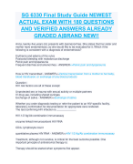 SG 6330 Final Study Guide NEWEST  ACTUAL EXAM WITH 180 QUESTIONS  AND VERIFIED ANSWERS ALREADY  GRADED A|BRAND NEW!!