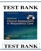 WILKINS' CLINICAL ASSESSMENT IN RESPIRATORY CARE, 7TH EDITION BY AL HEUER TEST BANK