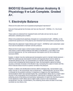 BIOD152 Essential Human Anatomy & Physiology II w-Lab Complete. Graded A+.  