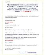 ATLS PRE&POST TEST EXAM NEWEST 2024 ACTUAL EXAM TEST BANK COMPLETE 300 QUESTIONS AND CORRECT DETAILED ANSWERS (VERIFIED ANSWERS) ALREADY GRADED A+ COMPLETE