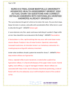 NURS 612 FINAL EXAM MARYVILLE UNIVERSITY ADVANCED HEALTH ASSESSMENT NEWEST 2024 ACTUAL EXAM 150 QUESTIONS AND CORRECT DETAILED ANSWERS WITH RATIONALES (VERIFIED ANSWERS) ALREADY GRADED A+