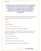 PHARMACOLOGY RN HESI EXIT EXAM 2024-HESI RN PHARMACOLOGY EXIT EXAM VERSION 1 COMPLETE ALL 55 QUESTIONS AND CORRECT DETAILED ANSWERS WITH RATIONALES (VERIFIED ANSWERS) ALREADY GRADED A+ COMPLETE