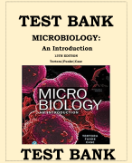 TEST BANK MICROBIOLOGY: An Introduction 13TH EDITION Tortora | Funke | Case All Chapters 1-28 Covered