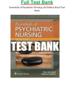 Full Test Bank Essentials of Psychiatric Nursing 2nd Edition Boyd All Chapters 1 to 31 Included