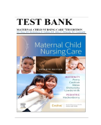 TEST BANK- MATERNAL CHILD NURSING CARE 7th EDITION 