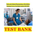 Basic and Clinical Pharmacology 15th Edition Katzung Trevor Test Bank Update 2024 ALL CHAPTERS