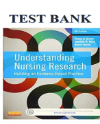 UNDERSTANDING NURSING RESEARCH - 6TH EDITION BY SUSAN K GROVE & JENNIFER R GRAY & NANCY BURNS TEST BANK