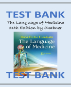 The Language of Medicine 11th Edition by Chabner TEST BANK