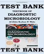 TEXTBOOK OF DIAGNOSTIC MICROBIOLOGY 6TH EDITION BY CONNIE R. MAHON TEST BANK
