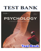 PSYCHOLOGY THEMES AND VARIATIONS 3RD CANADIAN EDITION BY WEITEN TEST BANK