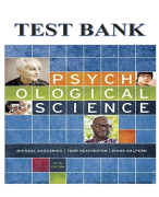 PSYCHOLOGICAL SCIENCE, 5TH EDITION, MICHAEL GAZZANIGA, DIANE HALPERN TEST BANK