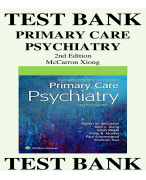 PRIMARY CARE PSYCHIATRY 2ND EDITION MCCARRON XIONG TEST BANK