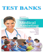 Pearson Comprehensive Medical Assisting Administrative And Clinical Competencies TEST BANK