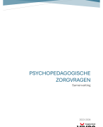 Samenvatting - Psychopedagogische zorgvragen